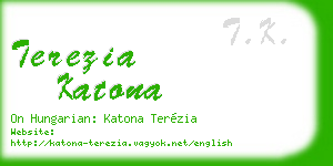 terezia katona business card