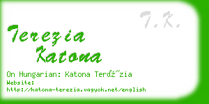 terezia katona business card